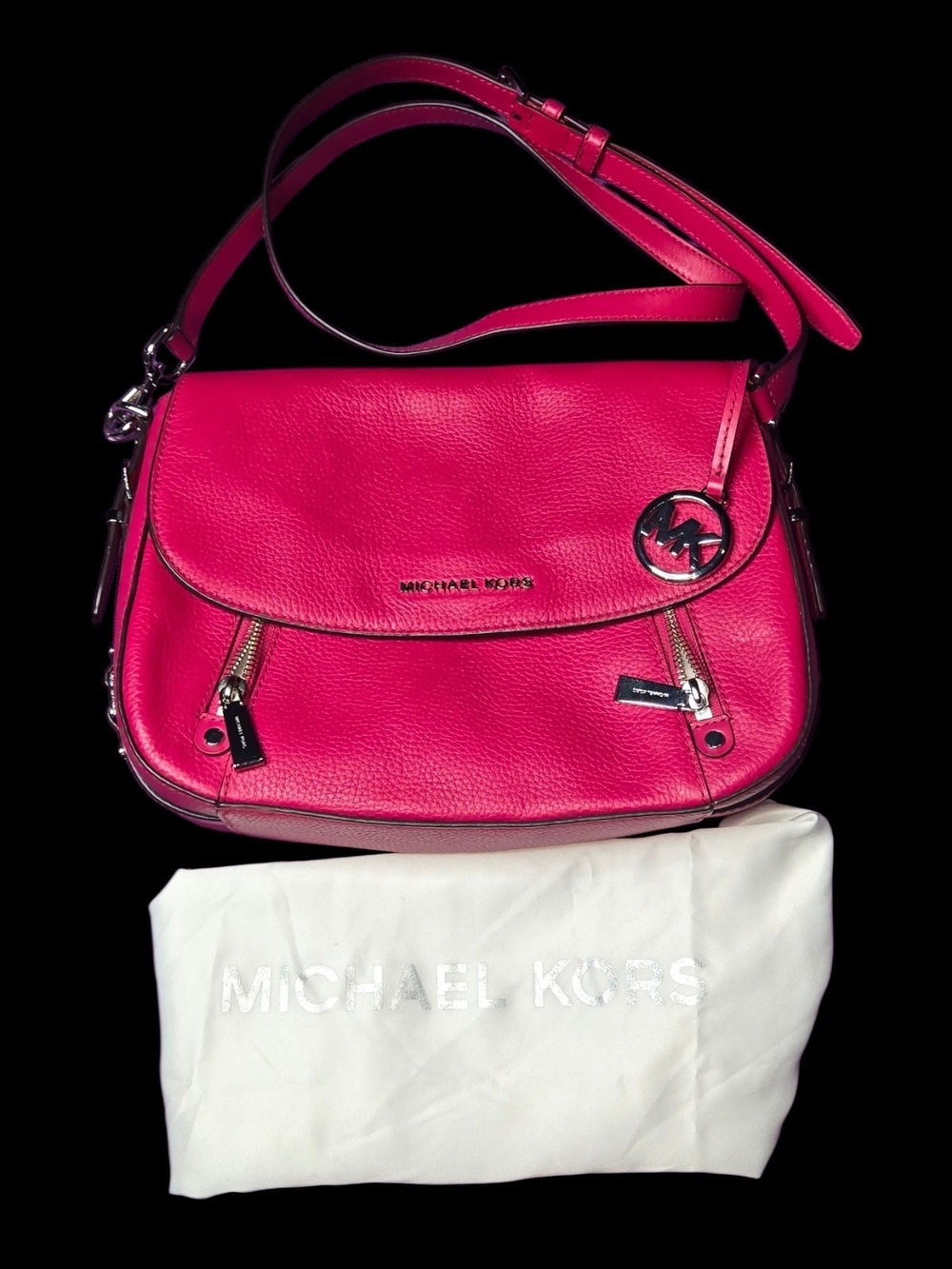 Michael Kors Pink Leather Shoulder Bag